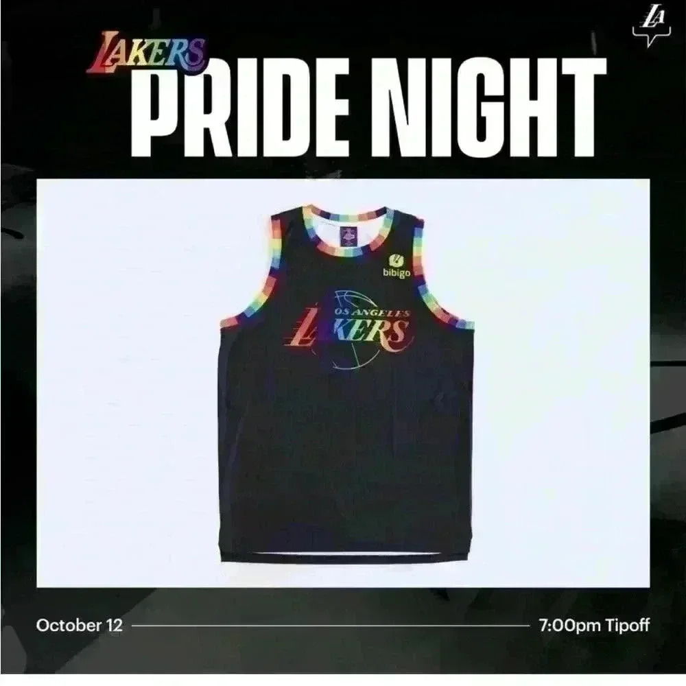 Exclusive Los Angeles lakers pride shirt limited edition size XL